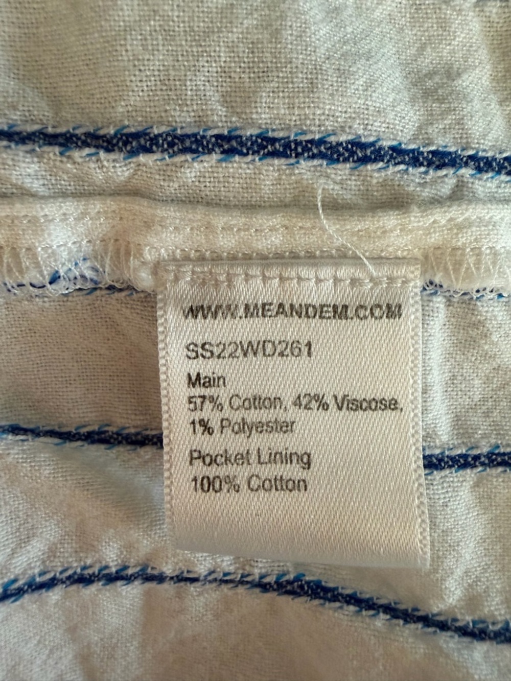 ME+EM Women's Striped Swing Tiered Mini Dress Size 12 - 36591 - Picture 12 of 14